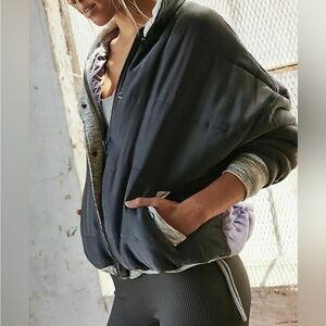 FP Movement Zamo Colorblock Silk Puffer Jacket size small